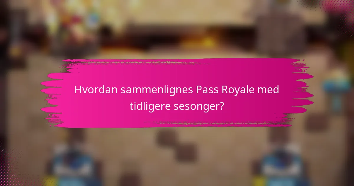 Hvordan sammenlignes Pass Royale med tidligere sesonger?